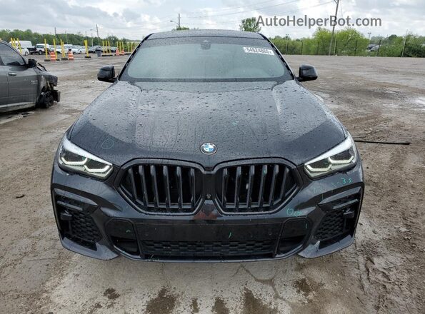 5UXCY6C09N9N33065 2022 BMW X6 Black Вид спереду