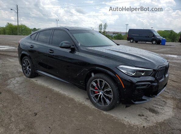 5UXCY6C09N9N33065 2022 BMW X6 Black Передня права чверть