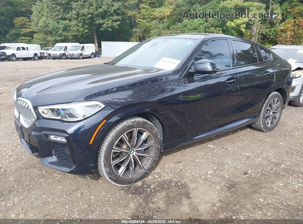 5UXCY6C0XM9G02539 2021 BMW X6 Черный Передняя левая четверть