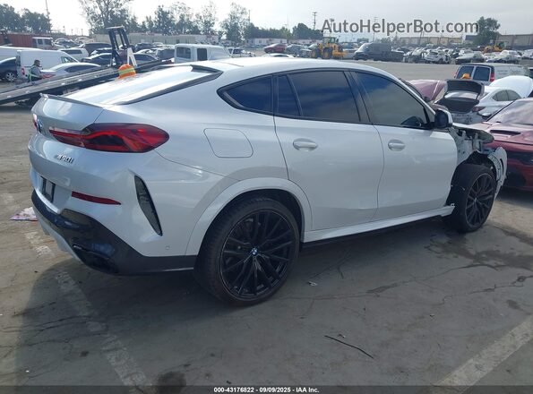 5UXCY8C06L9B21844 2020 BMW X6 White Tył prawy