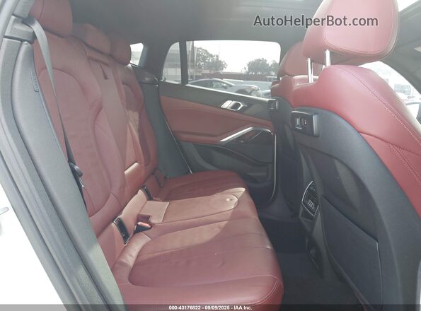5UXCY8C06L9B21844 2020 BMW X6 White Widok naklejki z numerem VIN