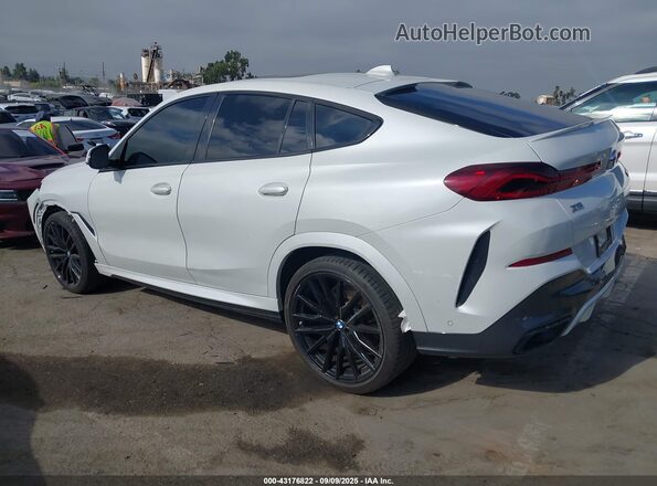 5UXCY8C06L9B21844 2020 BMW X6 White Tył lewy