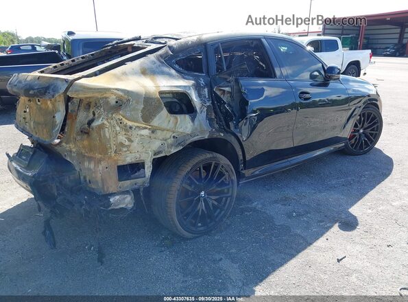 5UXCY8C09M9F44368 2021 BMW X6 Black Rear right
