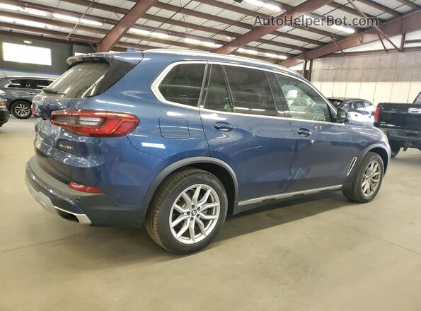 5UXJU2C59KLN65228 2019 BMW X5 Blue Задня права чверть