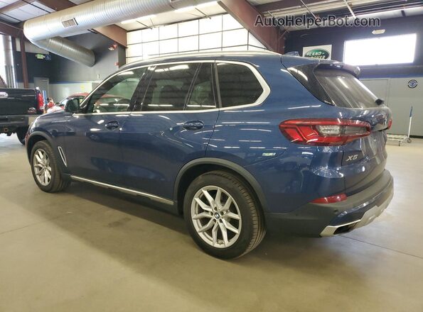 5UXJU2C59KLN65228 2019 BMW X5 Blue Задня ліва чверть