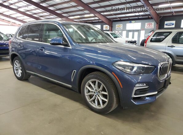 5UXJU2C59KLN65228 2019 BMW X5 Blue Передня права чверть