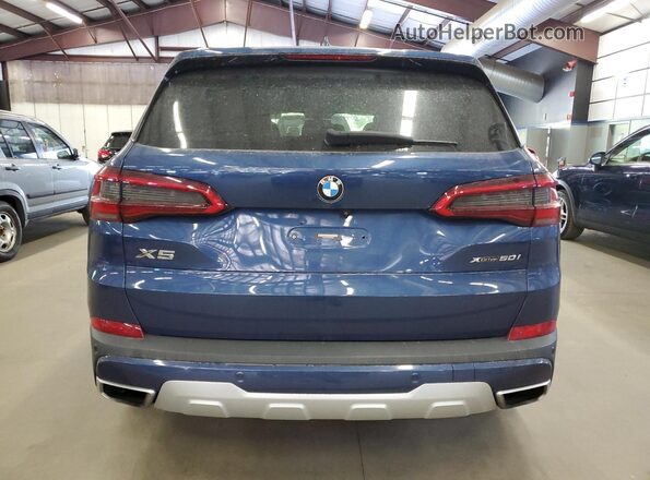 5UXJU2C59KLN65228 2019 BMW X5 Blue Вид ззаду