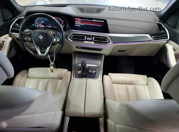 5UXJU2C59KLN65228 2019 BMW X5 Blue Вид панелі приладів