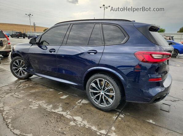 5UXJU4C03LLE45915 2020 BMW X5 Blue Rear left