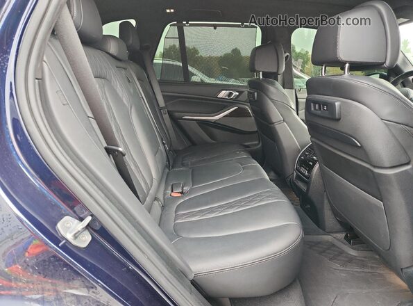 5UXJU4C03LLE45915 2020 BMW X5 Blue Rear interior view