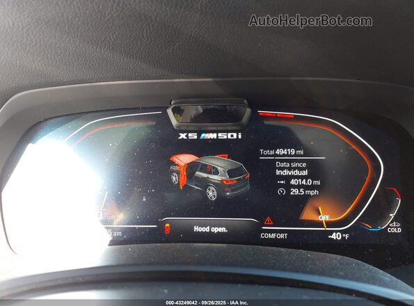 5UXJU4C07N9M63802 2022 BMW X5 Black Widok tylnych siedzeń