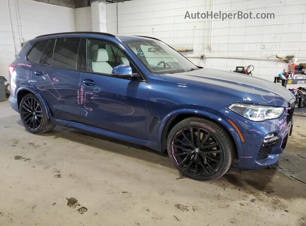 5UXJU4C08M9D76492 2021 BMW X5 Blue Առջևի աջ