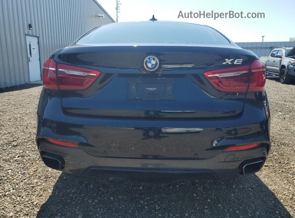 5UXKU2C39H0U28450 2017 BMW X6 Black Vista trasera