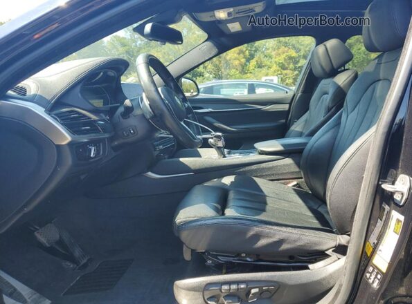 5UXKU2C39H0U28450 2017 BMW X6 Black Vista interior delantera