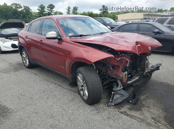 5UXKU2C51J0Z62484 2018 BMW X6 Red Delantero derecho