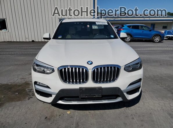 5UXTR9C50KLD94424 2019 BMW X3 White Widok z przodu