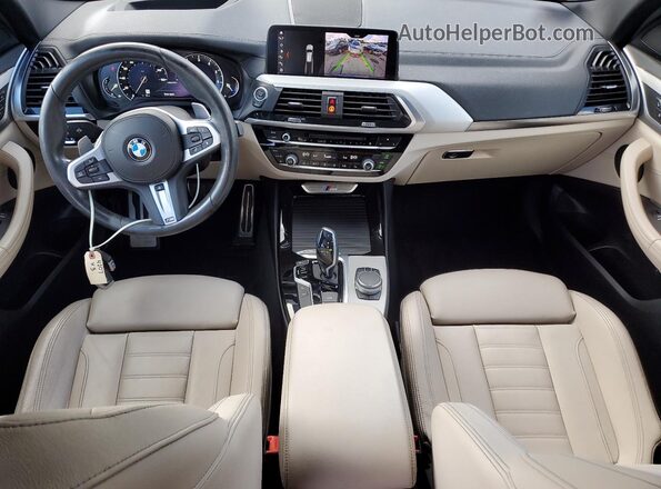 5UXTS3C5XKLR72897 2019 BMW X3 Gray Առջևի վահանակի տեսք