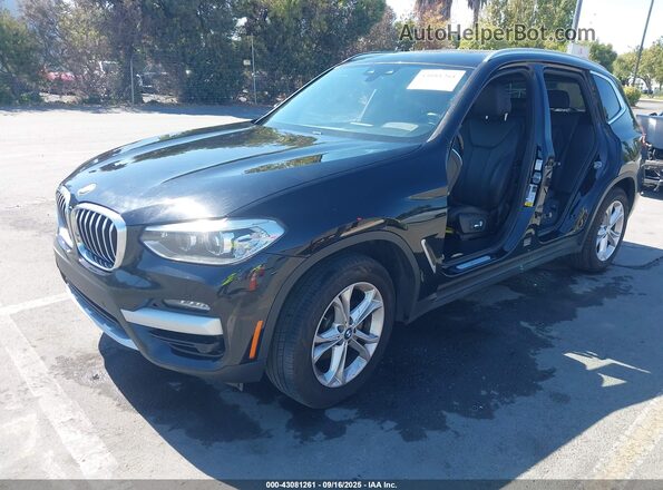 5UXTY3C00L9B58200 2020 BMW X3 Black Vista tres cuartos delantera izquierda