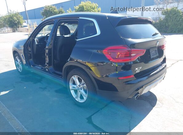 5UXTY3C00L9B58200 2020 BMW X3 Black Trasero izquierdo