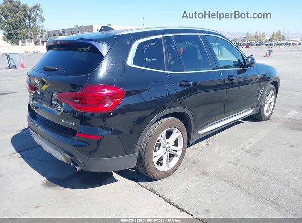 5UXTY3C00L9B58200 2020 BMW X3 Black Trasero derecho