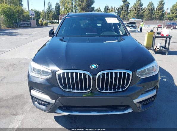 5UXTY3C00L9B58200 2020 BMW X3 Black Vista interior trasera