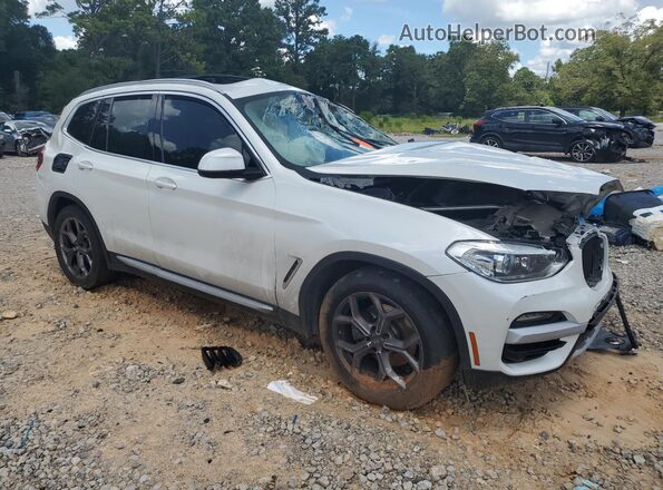 5UXTY3C01M9E51895 2021 BMW X3 White Przód prawy