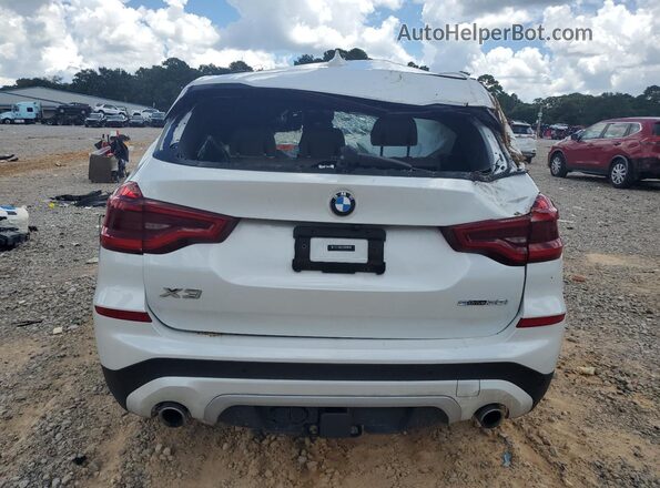 5UXTY3C01M9E51895 2021 BMW X3 White Widok z tyłu