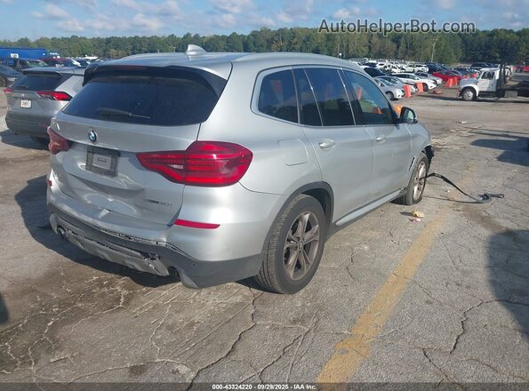 5UXTY3C01M9H42767 2021 BMW X3 Silver Trasero derecho