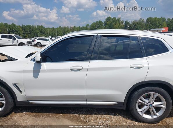 5UXTY3C04L9B70317 2020 BMW X3 White Widok wnętrza 360 stopni