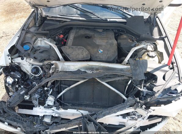 5UXTY3C04L9B70317 2020 BMW X3 White Widok z tyłu