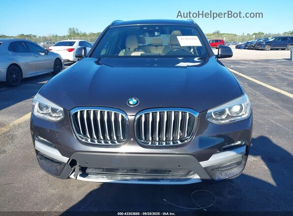 5UXTY3C07M9E58110 2021 BMW X3 Gray Widok zestawu wskaźników