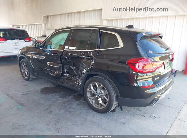 5UXTY3C08L9B17149 2020 BMW X3 Черный Задняя левая четверть