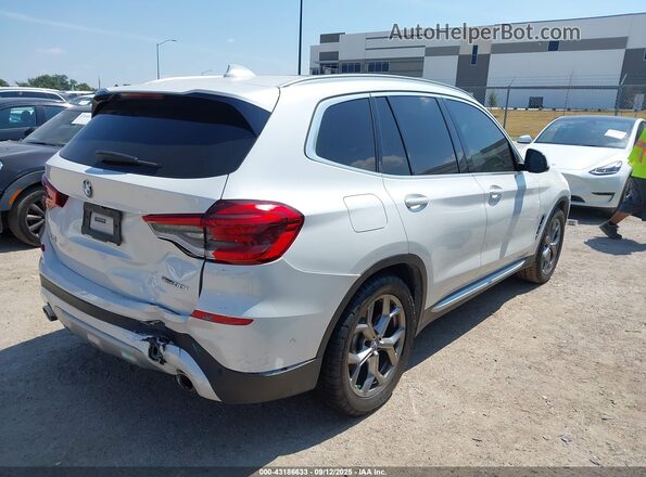 5UXTY3C09L9B29925 2020 BMW X3 Белый Задняя правая четверть