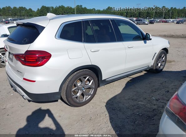 5UXTY3C0XLLE55574 2020 BMW X3 White Задня права чверть