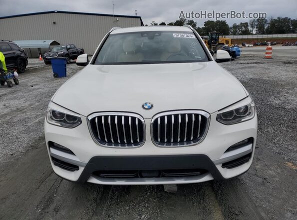 5UXTY5C00L9D08785 2020 BMW X3 White Widok z przodu