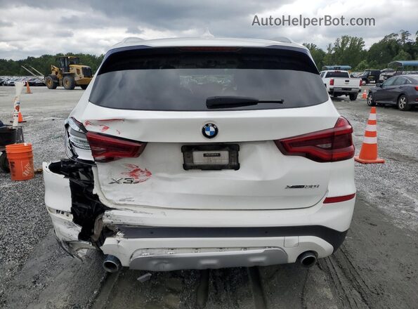 5UXTY5C00L9D08785 2020 BMW X3 White Widok z tyłu