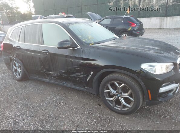5UXTY5C00M9F13010 2021 BMW X3 Черный Вид спереди
