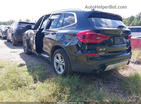 5UXTY5C02LLT32182 2020 BMW X3 Черный Задняя левая четверть
