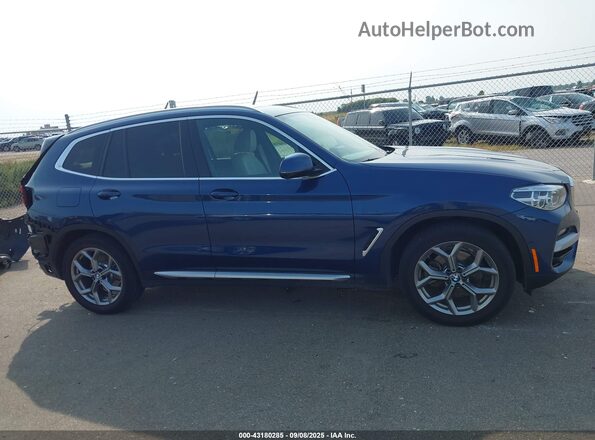 5UXTY5C04LLT39019 2020 BMW X3 Blue Vista interior de 360 grados