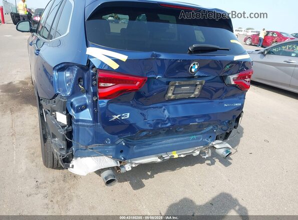 5UXTY5C04LLT39019 2020 BMW X3 Blue Vista frontal