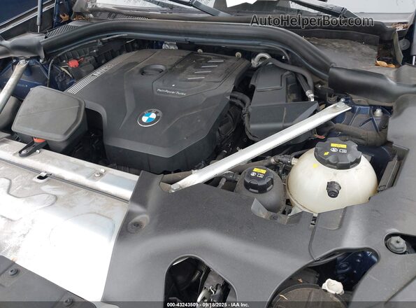 5UXTY5C05M9G83864 2021 BMW X3 Blue Vista trasera