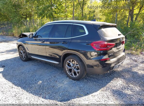 5UXTY5C06M9F33407 2021 BMW X3 Black Հետևի ձախ