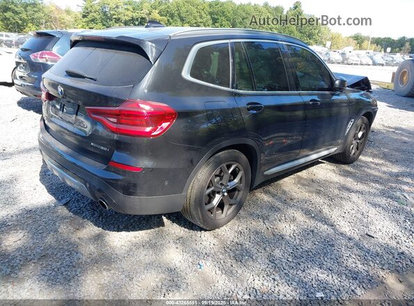 5UXTY5C06M9F33407 2021 BMW X3 Black Հետևի աջ