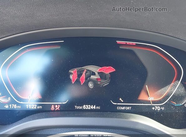 5UXTY5C06M9F33407 2021 BMW X3 Black 