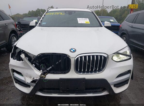 5UXTY5C07L9C08036 2020 BMW X3 White Вид задньої частини салону