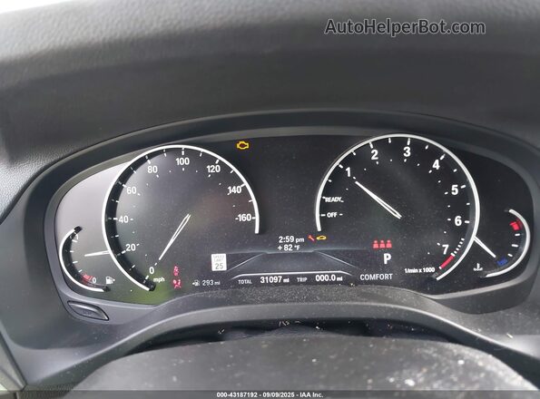 5UXTY5C07M9H21918 2021 BMW X3 Black Հետևի նստատեղերի տեսք