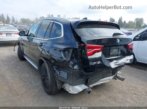 5UXTY5C07M9H21918 2021 BMW X3 Black Հետևի ձախ