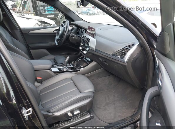 5UXTY5C07M9H21918 2021 BMW X3 Black Սալոնի դիմացի տեսք