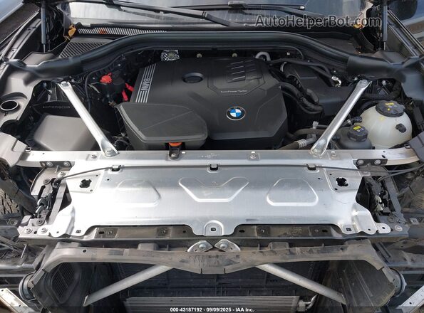 5UXTY5C07M9H21918 2021 BMW X3 Black Հետևի տեսք