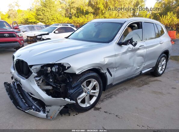 5UXTY5C08L9C71162 2020 BMW X3 Серебряный Передняя левая четверть